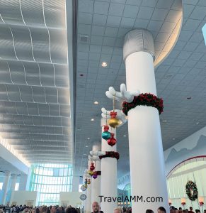 Port Canaveral decorated for the holidays