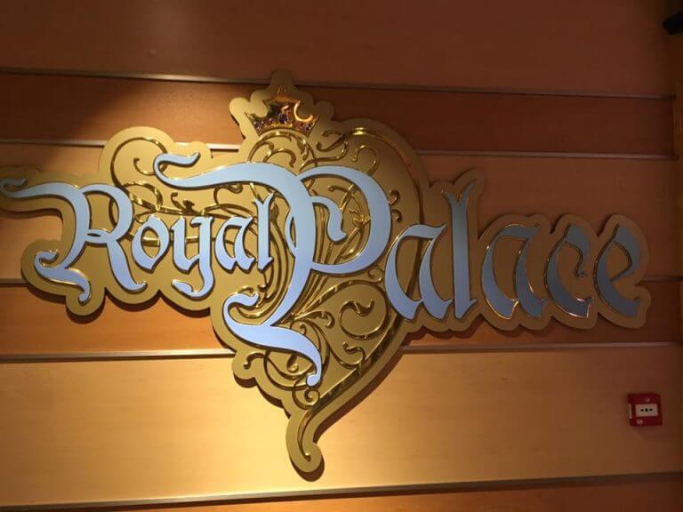 Royal Palace sign on the Disney Dream
