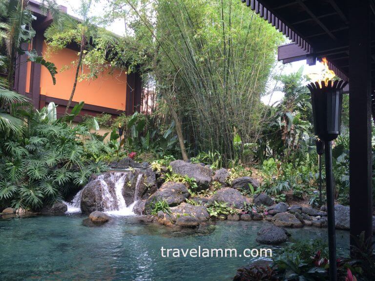 Entrance of Disney's Polynesian Village Resort