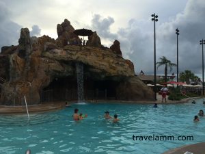 Disney's Polynesian Village Resort Main Feature Pool with waterfall