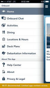 The Disney Cruise Line app is constantly being updated and improving. One constant is the amazing value of the chat feature. Add updating the app to your to do packing list prior to sailing.