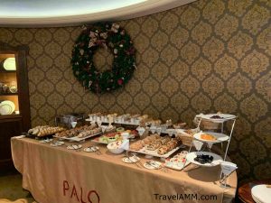 Sweets and fruit table at Palo Champagne brunch on the Disney Dream