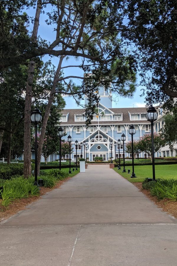 Entrance to Disney's Beach Club Resort from the beach area