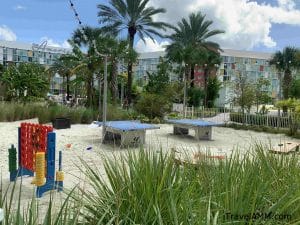 Tons of fun games to play outdoors at the Cabana Bay Beach Resort