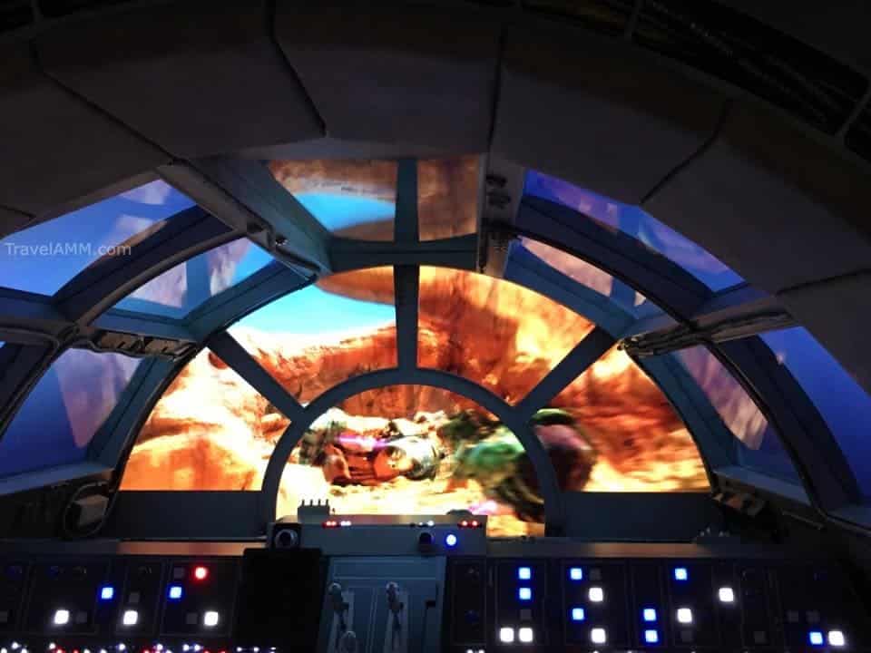 The kids club on the Disney Dream has an area where guests can pilot the Millennium Falcon from Star Wars.