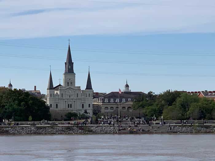 St. Louis Cathedral as seen from aboard the Disney Magic in March 2023